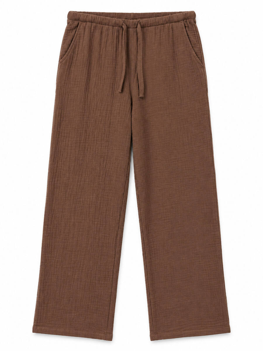 PANTALON PALAZU - TOSTADO. 
