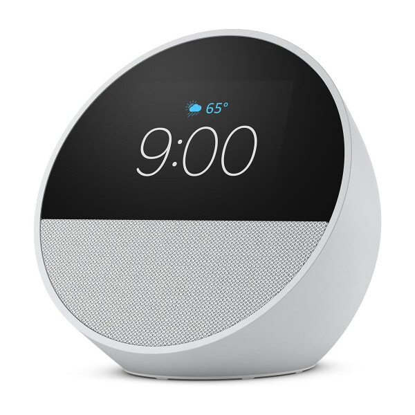 PARLANTE INTELIGENTE Y RELOJ AMAZON ECHO SPOT BLANCO PARLANTE INTELIGENTE Y RELOJ AMAZON ECHO SPOT BLANCO