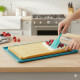 Molde Tapete Rectangular de Silicona para Horneado de Pionono Roll Cake 31×26cm Celeste
