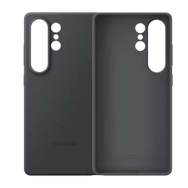Protector Samsung S25 Ultra Silicone Case NEGRO