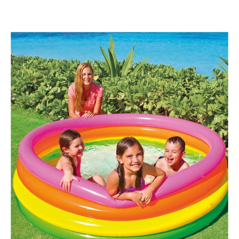 INTEX PISCINA INFLABLE PARA NIÑO CIRCULAR DE 4 AROS 168 X 46 CMS 617 LITROS Intex Piscina Inflable Para Niño Circular De 4 Aros 168 X 46 Cms 617 Litros
