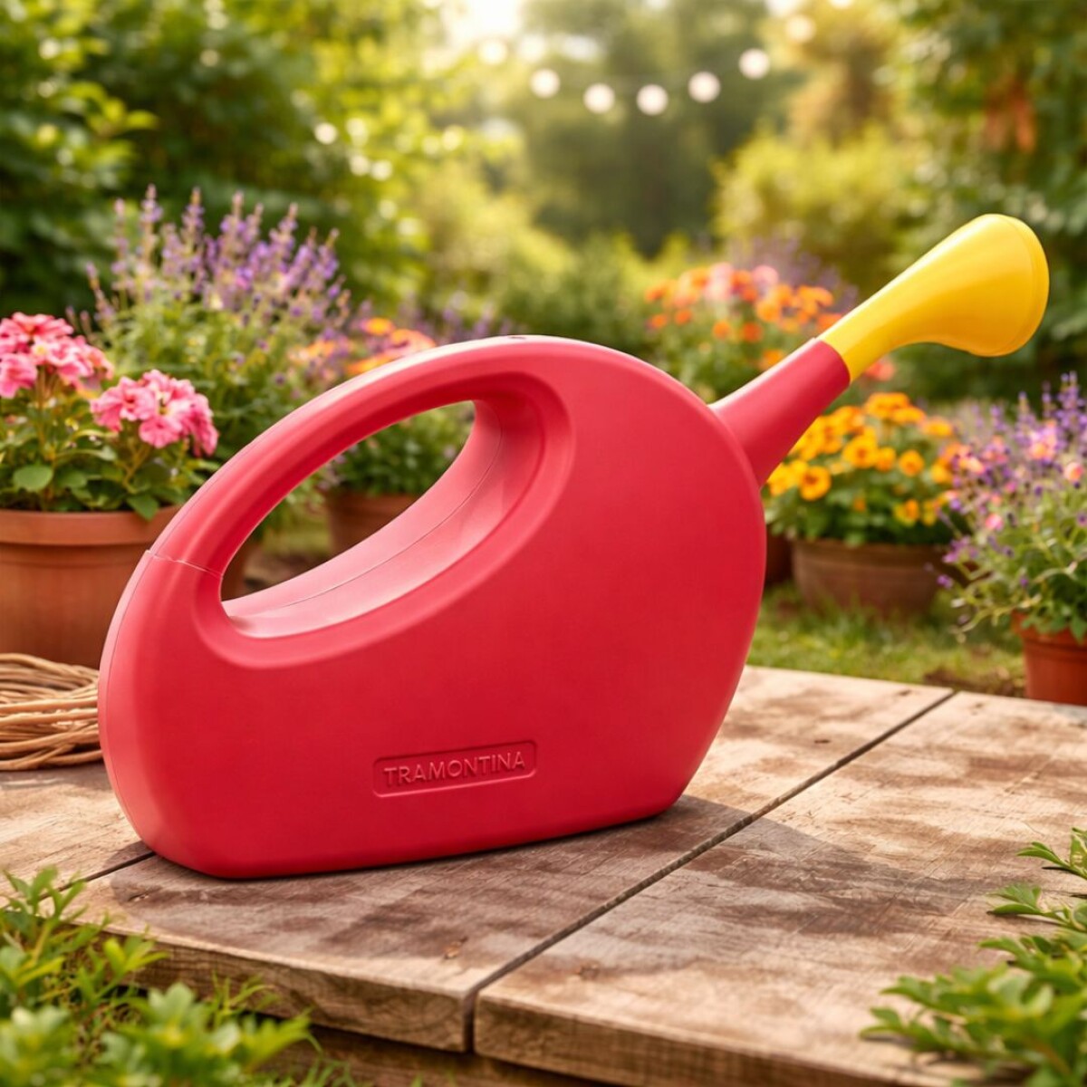 REGADERA PLASTICA 2LTS ROSA TRAMONTINA 