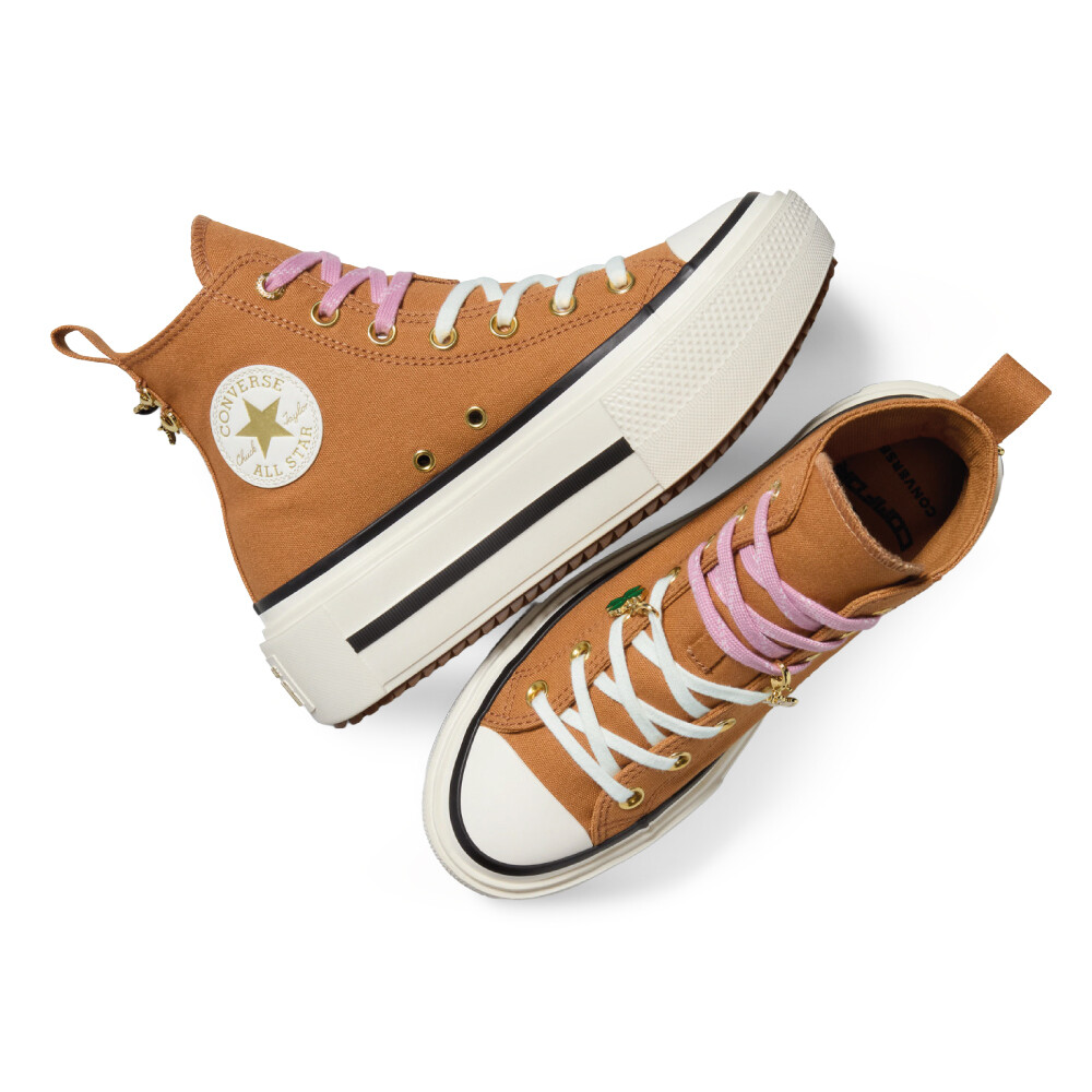 Zapatillas Converse Chuck Taylor AS Double Stack Platform Charms Unisex Brown