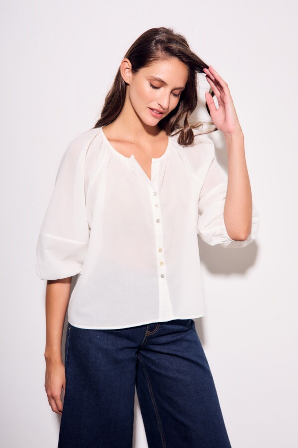 Blusa Algodón Crudo