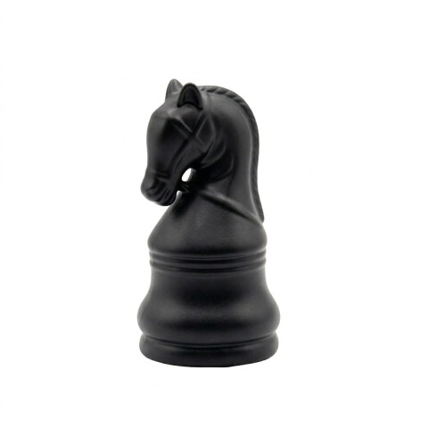 FIG CERAMICA AJEDREZ CABALLO NEGRO 8.5X16CM Unica