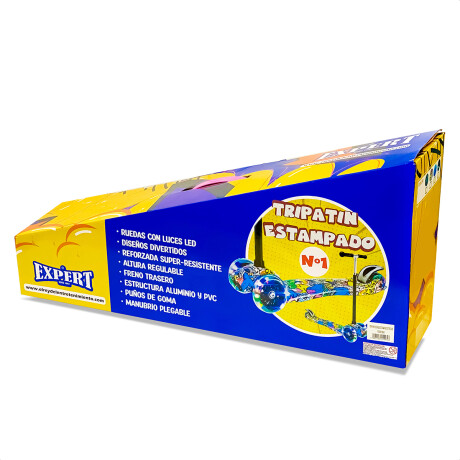 Monopatín Tripatín Estampado C/ Luz Scooter Regulable Rod001006-g