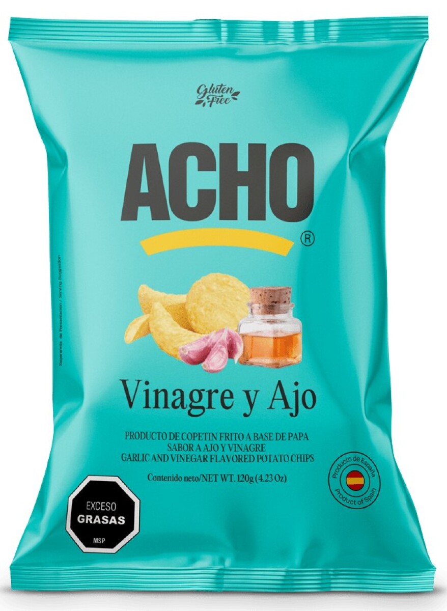 SNACK PAPAS ACHO 120G VINAGRE Y AJO 