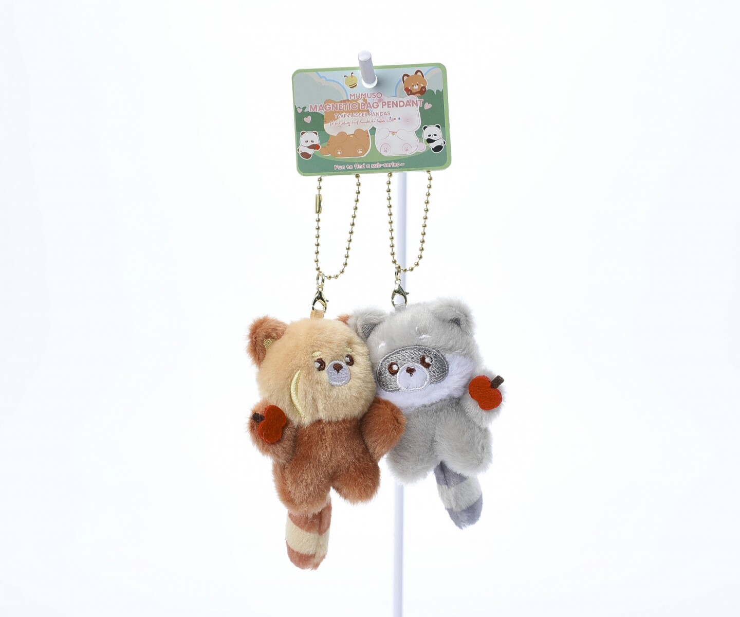 COLGANTE MAGNÉTICO PARA BOLSO (PANDAS GEMELOS MENORES) 