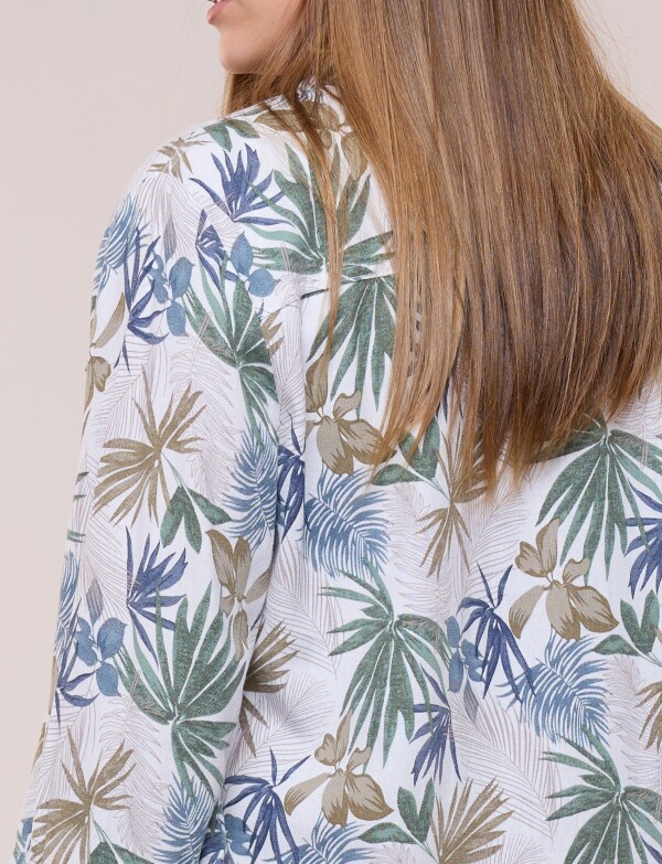 Camperita Lino MULTI/AZUL