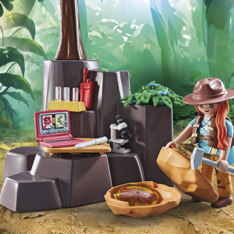 Exploradores con Aerodeslizador de Dinosaurio Braquiosaurio Playmobil 97 Piezas U