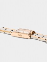 Reloj Bicolor Con Pulsera De Acero Inoxidable bicolor