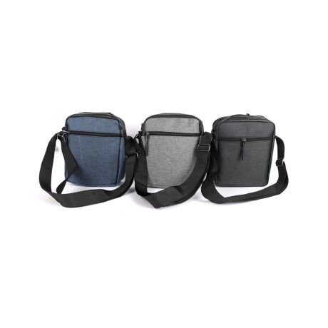 Morral Canva Clásico combinado con bolsillos y cierre Negro