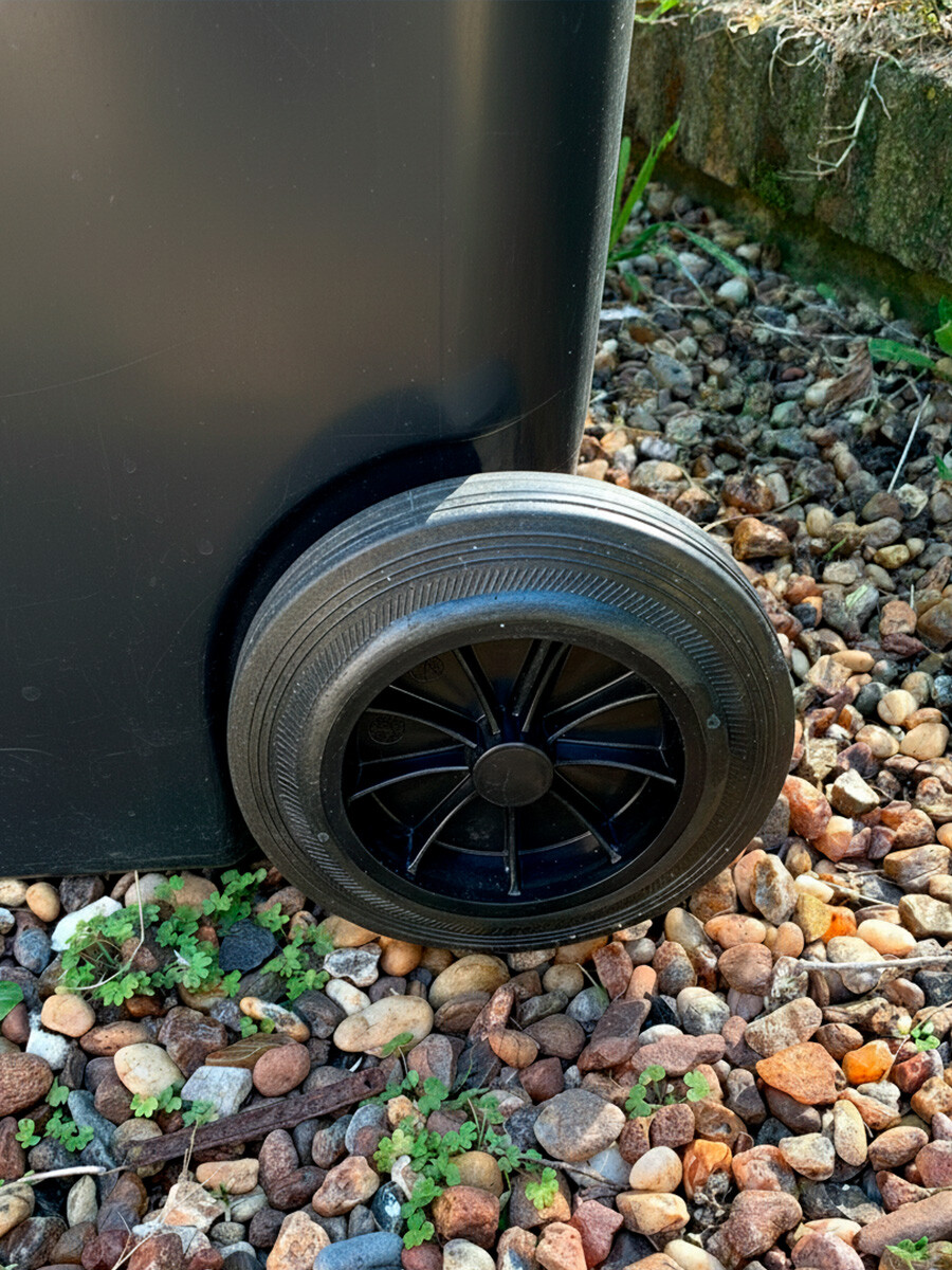 CONTENEDOR PARA RESIDUOS 120L negro