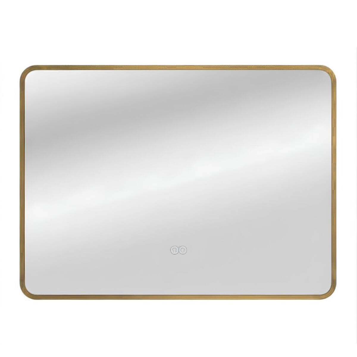 Espejo Horizontal Lumax c/marco desempañador y luz 120x70cm - Dorado 