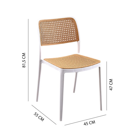 SILLA DE COMEDOR FERONIA Silla de Comedor Feronia Blanca