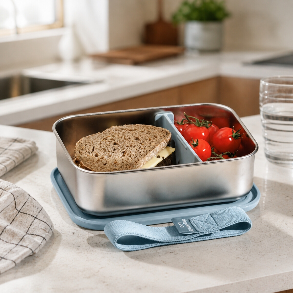 Tupper Lunch Acero Inoxidable 21x15x6 cm Slate Berghoff 