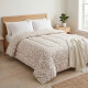 Imagen de Acolchado 2 Plazas Doble Faz Microfibra Térmico 195 x 230cm - Damasco Beige