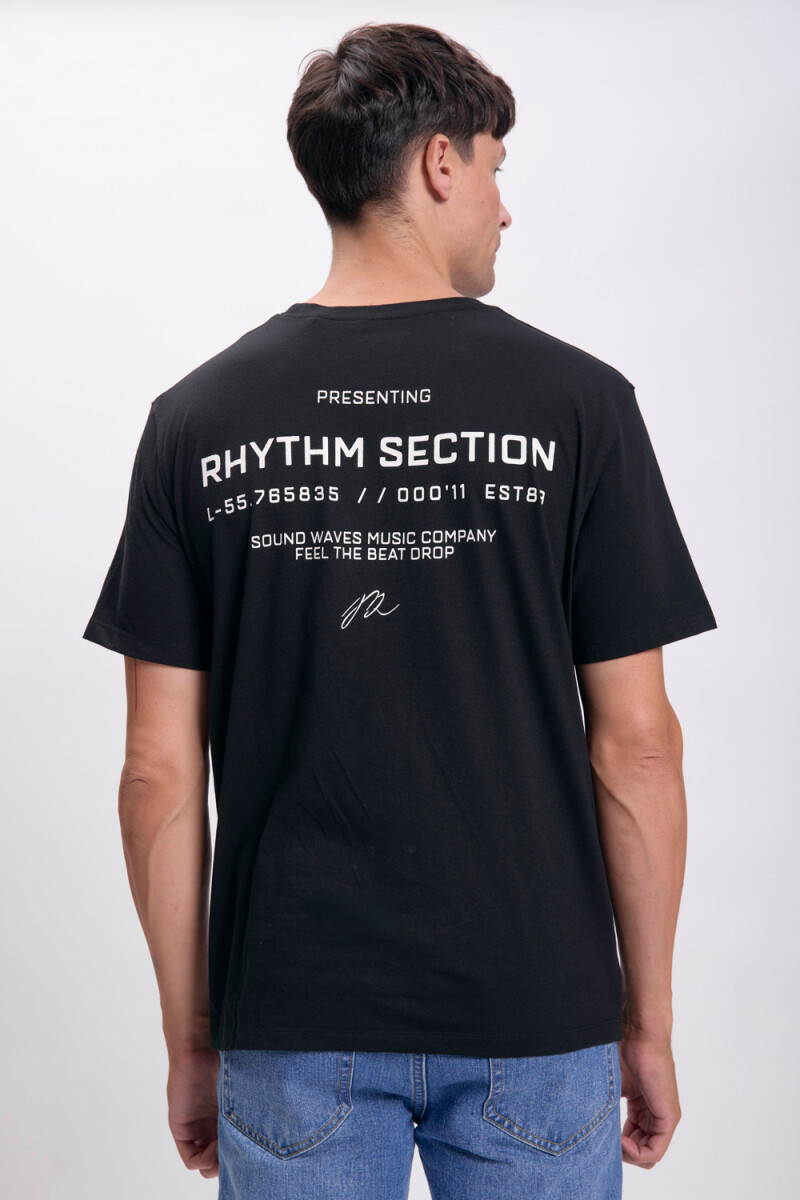 Remera estampa Negro