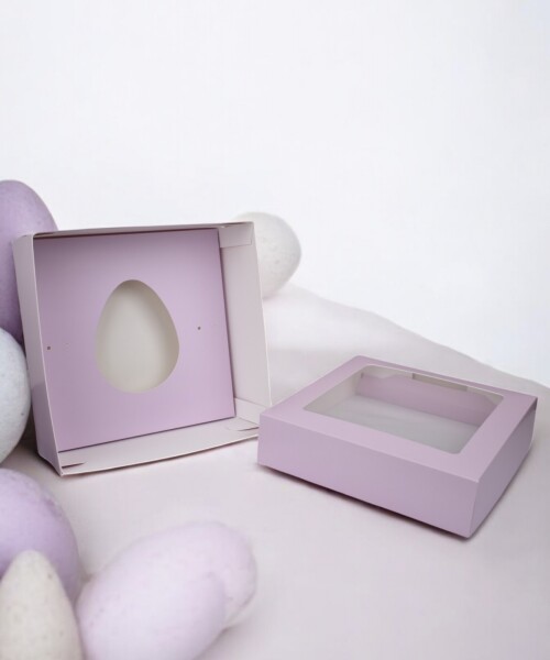 Caja 20x20x9,5 c/visor. LILA