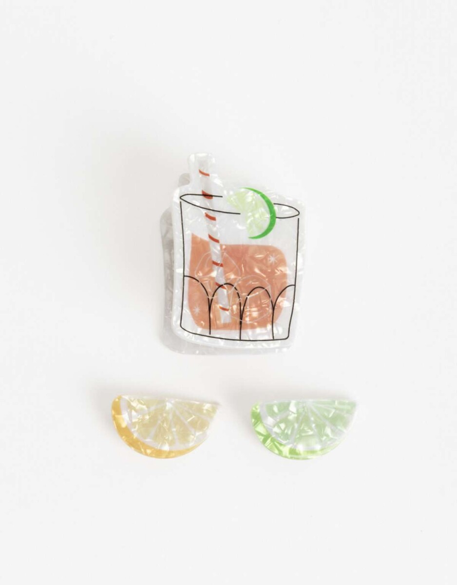 Set De Broches - Combinacion Multicolor 