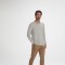 BLUSAO MASCULINO ADULTO (SWEATER) CINZA MESCLA