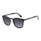 Lentes De Sol One Piece Redondo De Acero Inoxidable Degradado/Negro