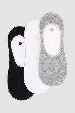 Pack x 3 medias invisible algodón en colores lisos Variante 41