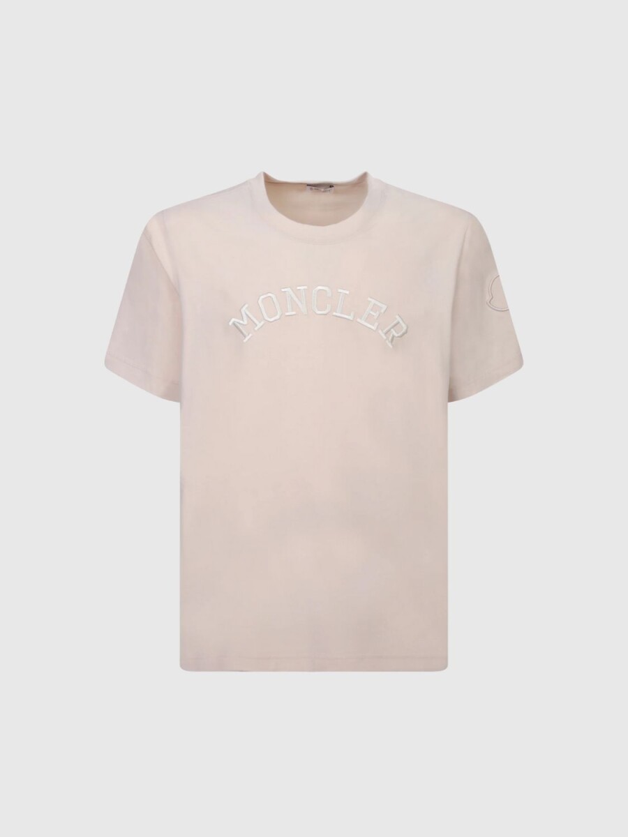 Moncler -Remera de algodón, Moncler - Beige 