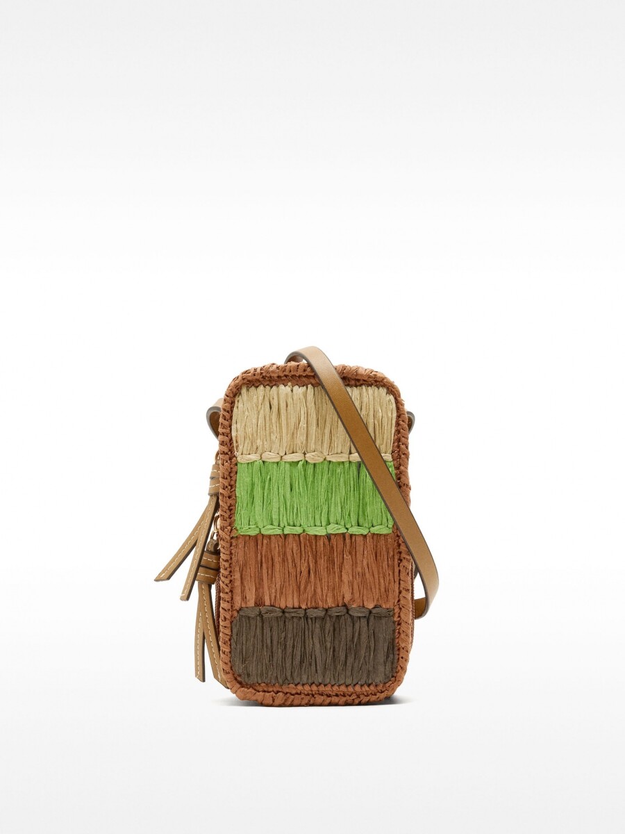 Bolsa Para Móvil Multicolor Efecto Rafia multicolor