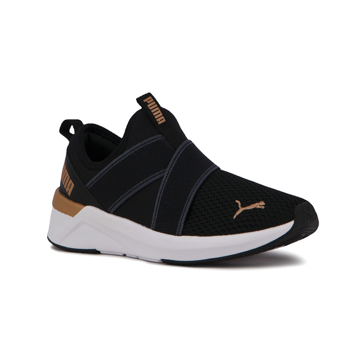 Puma Softride Harli Slip On Wns - Negro-blanco 