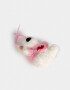 Llavero Peluche Llavero Y Charm De Perrito Con Sweater - Blanco Crema