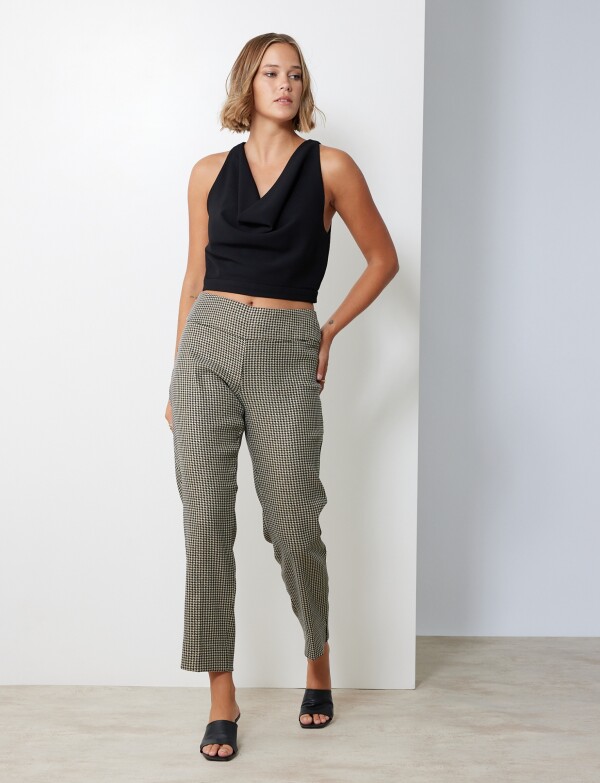 Pantalon Pull On Gales NEGRO/DORADO