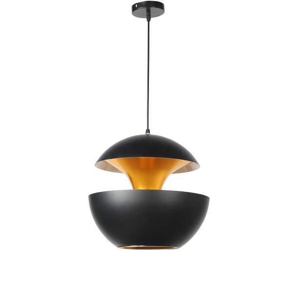 LUMINARIA DE TECHO GOLDEN BLACK NEGRO - Large