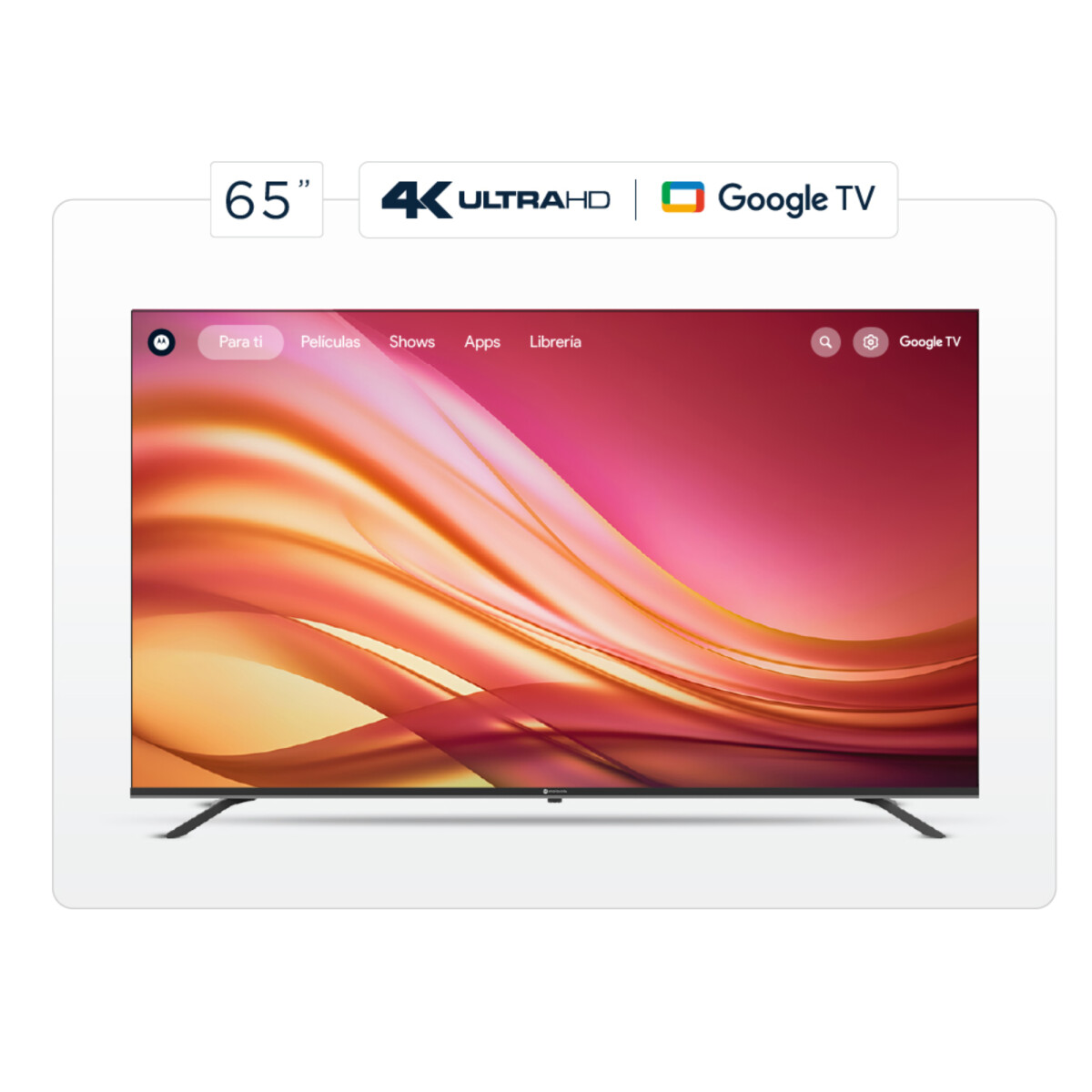 Smart TV Motorola 65 UHD 4K Google TV - Negro 