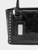 Bolso Tote Con Tachuelas negro
