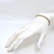 Pulsera en oro 18k de 2 colores y brillantes Pulsera en oro 18k de 2 colores y brillantes