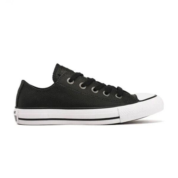 CHUCK TAYLOR OX LEATHER - CONVERSE NEGRO