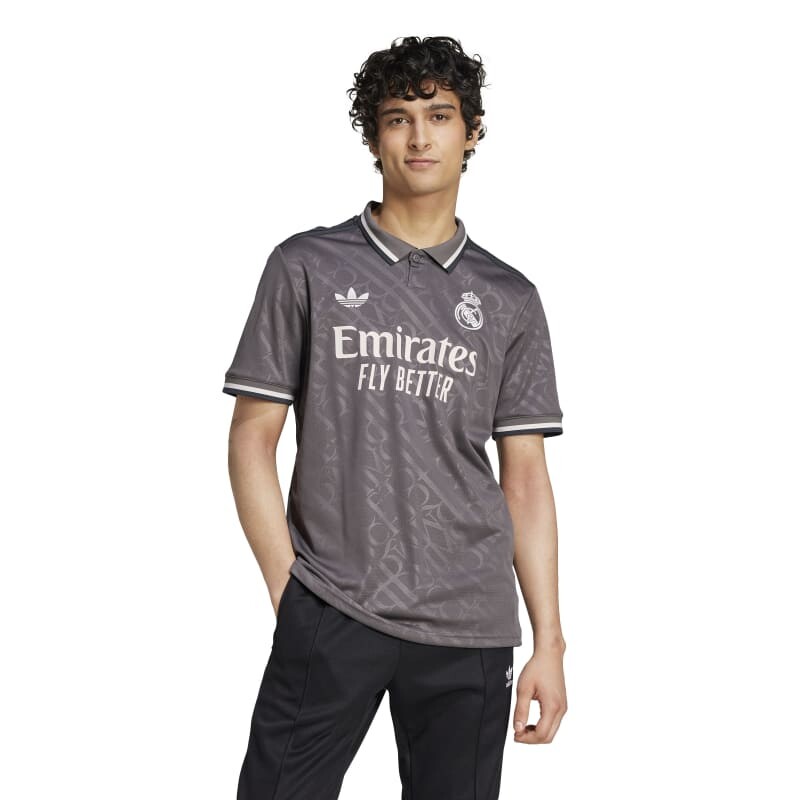 Camiseta Adidas Tercer Uniforme Real Madrid 24/25 Gris