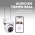 Cámara Seguridad WiFi 1080P Exterior Ip66 Inalambrica Noche Color Blanco