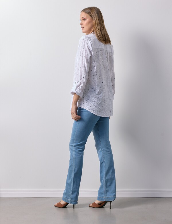 Camisa Broderie BLANCO