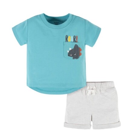 Set 2 piezas short y remera manga corta DINO Set 2 piezas short y remera manga corta DINO