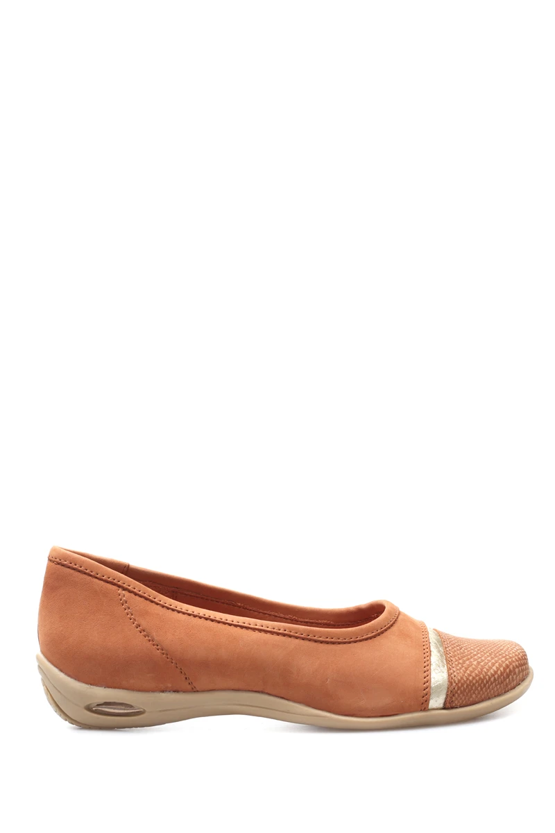 Balerina Suela Burbuja en Cuero - Terracota 