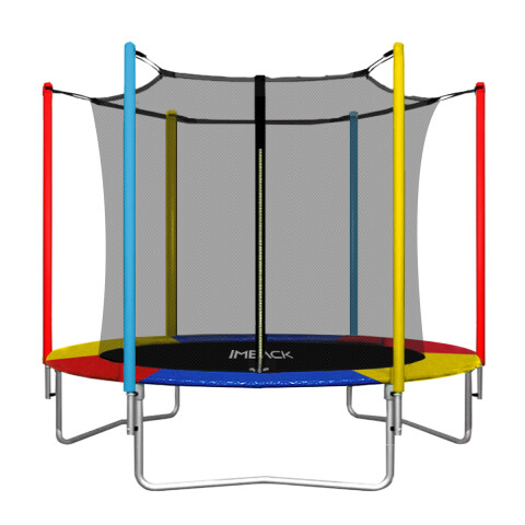 Cama Elástica de 1,83 M Trampolín Saltarín Multicolor (Azul, Rojo y Amarillo) Cama Elástica de 1,83 M Trampolín Saltarín Multicolor (Azul, Rojo y Amarillo)