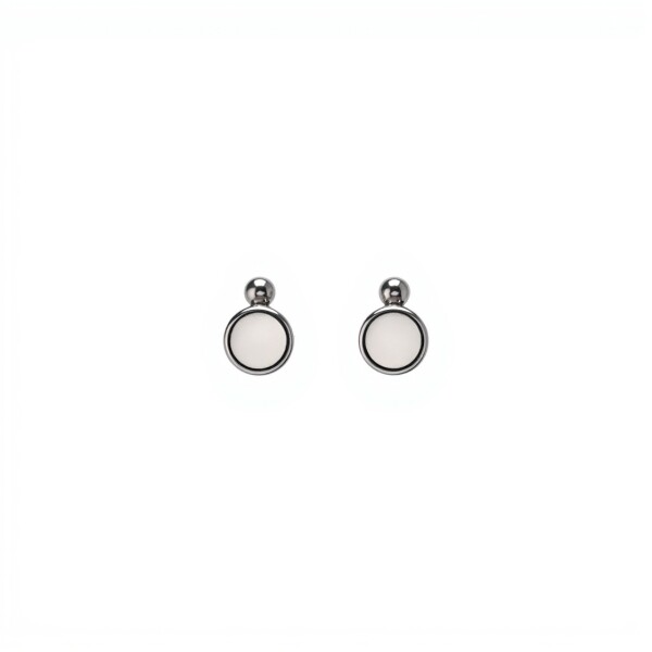 Caravanas Circulo Nacar- Plata 925 - CA4316 sinpiedra
