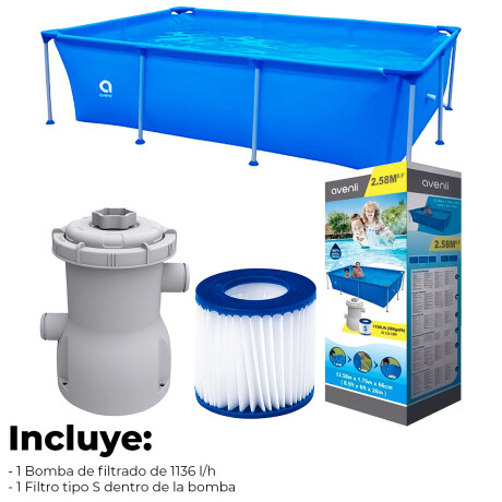 Piscina Jilong 2612 L Estructural 258X179 C/ Filtro Piscina Jilong 2612 L Estructural 258X179 C/ Filtro