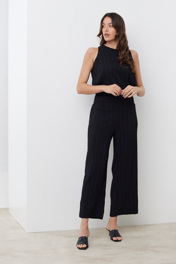 Pantalon Texturado NEGRO