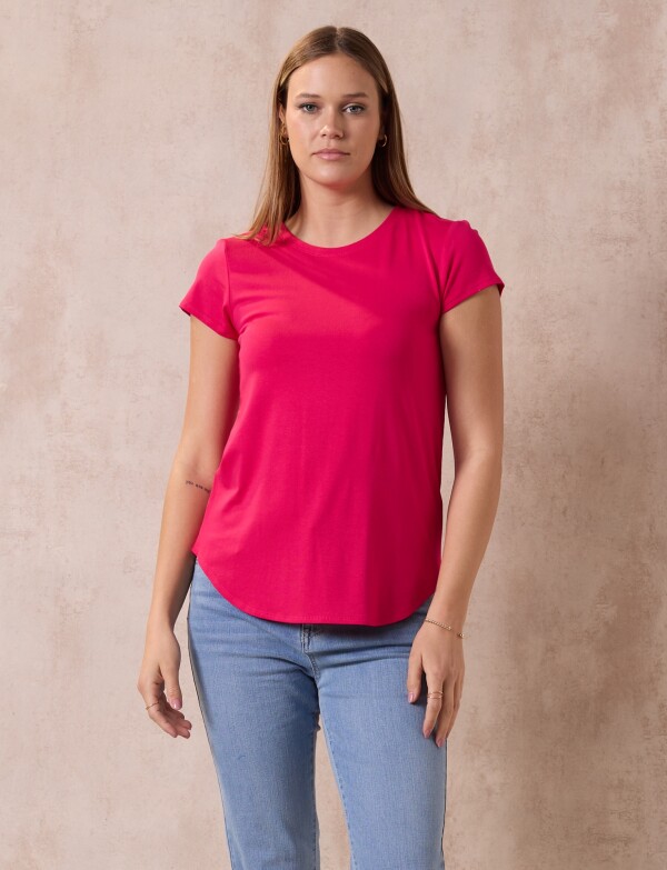 Remera Basica FUCSIA
