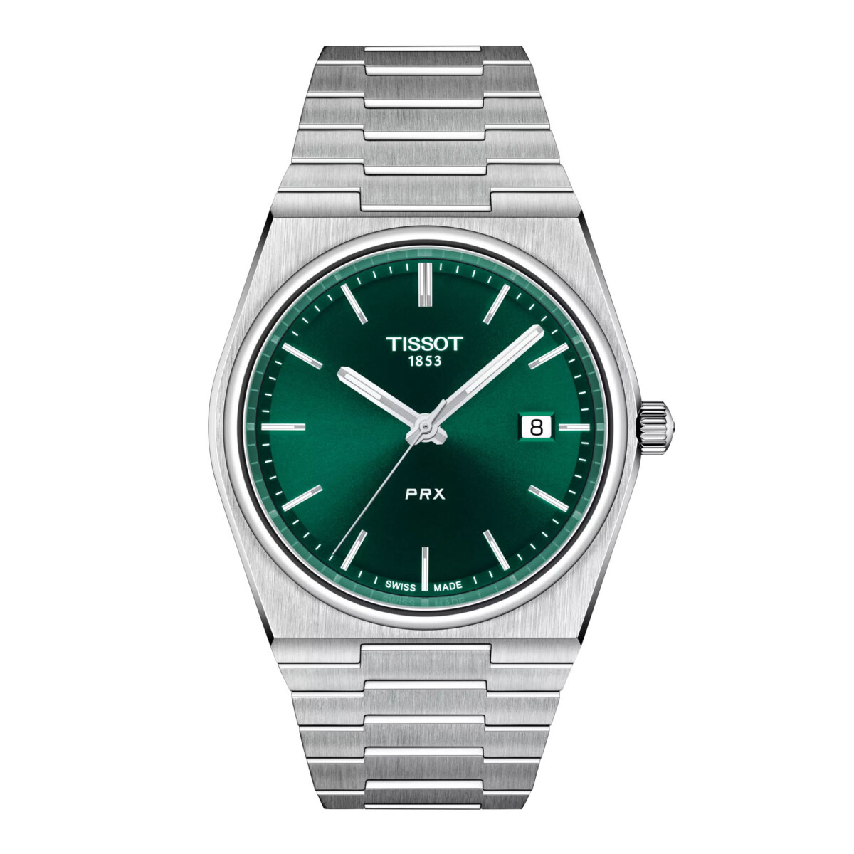 Reloj TISSOT PRX 40mm de acero con esfera verde 