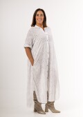 Vestido camisero de broderie Vestido camisero de broderie