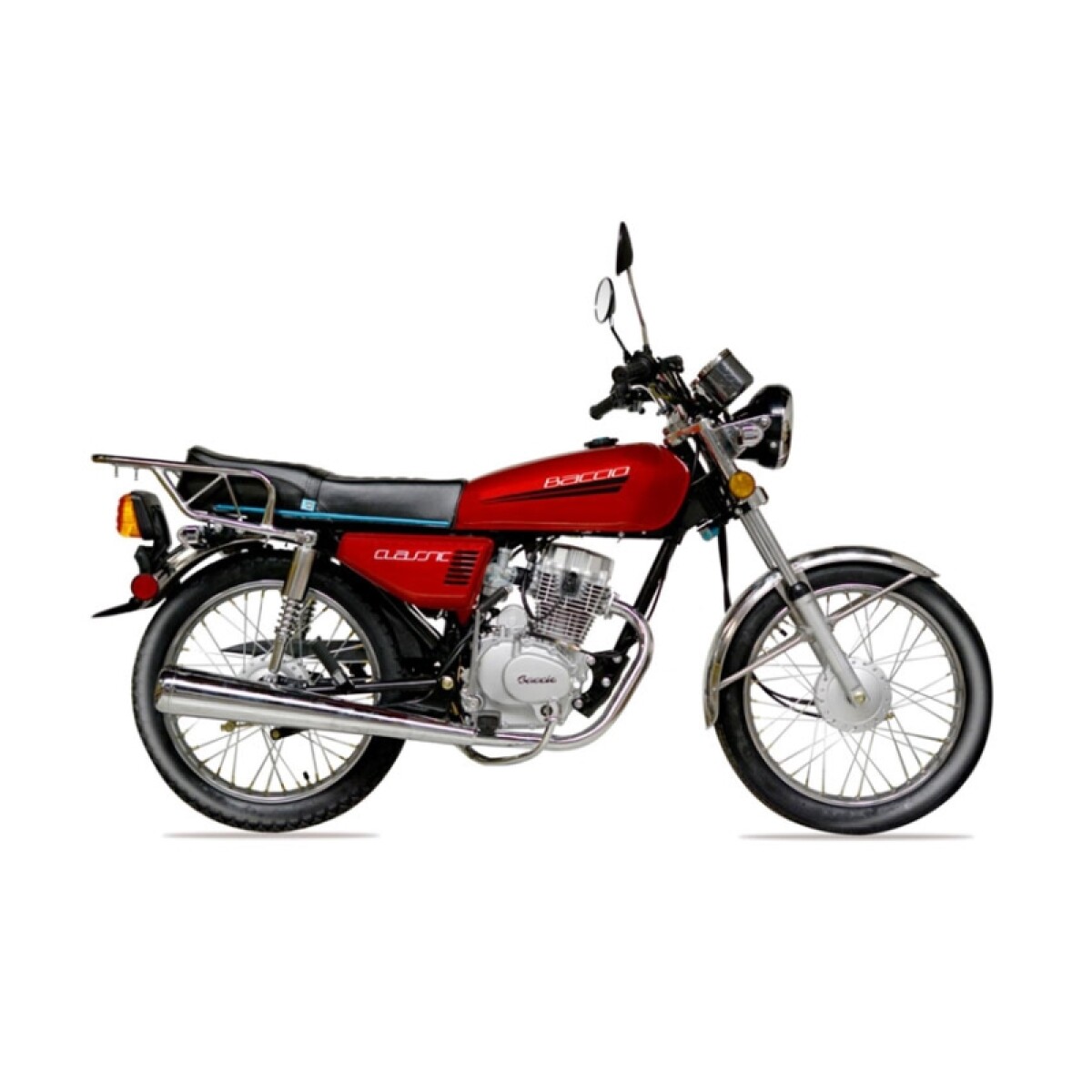 Moto Baccio Calle Classic 125cc Rayos M/v ( Freno Tambor ) - Rojo 